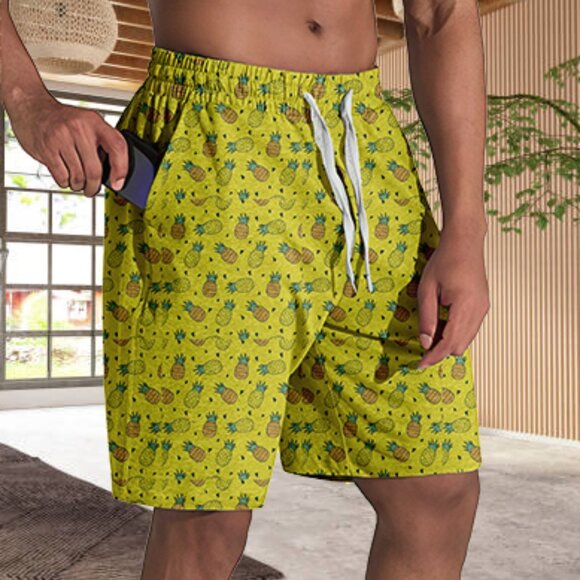 3-Pack Men's Terry Knit Printed Athletic Bottoms w/ Elastic Waistband & Pockets - Picture 12 of 16
